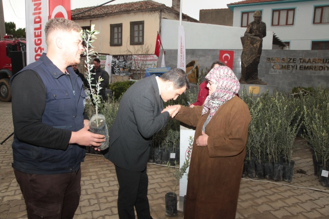 Çanakkale'de Yangından Etkilenen Çiftçilere Zeytin Fidanı Desteği