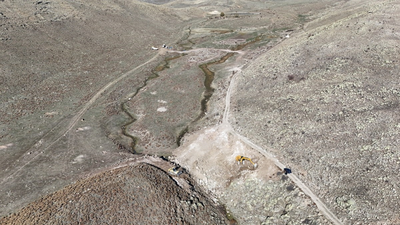 Erzurum Büyükşehir: Yeşilyayla'da sulama göleti yapılıyor