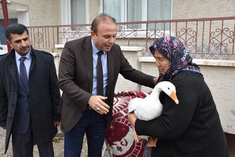 Hindileri Çalınan Fatik Teyze’ye Anlamlı Destek