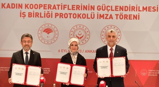 Kadın Kooperatiflerinin Güçlendirilmesi İş Birliği Protokolü İmza Altına Alındı