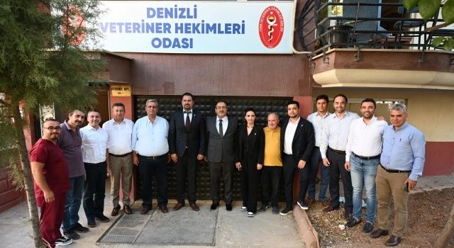 Denizli İl Tarım ve Orman Müdürlüğü Veteriner Hekimler Odası’nı Ziyaret Etti