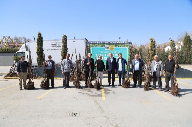 Konya’da Çiftçilere 72 Bin Fidan Desteği