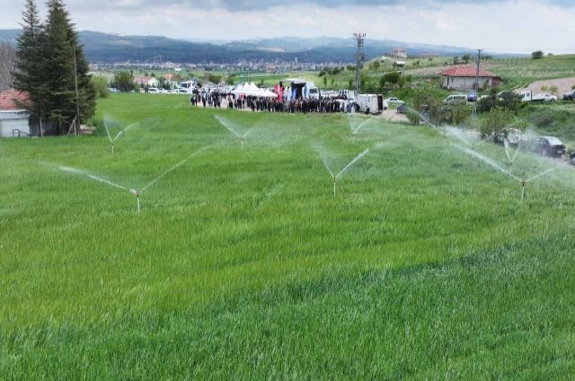 Kahramankazan'da 3 Kat Gelir Artışı Müjdesi: Kapalı Sulama Sistemi Devreye Girdi!