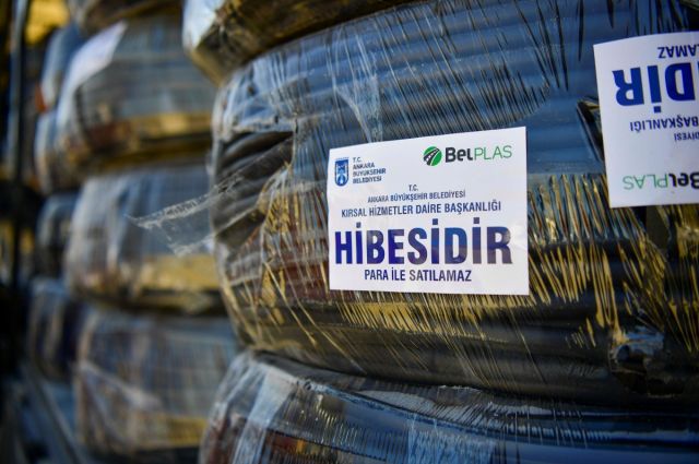 Ankara Büyükşehir’den %50 hibeli damla sulama borusu desteği