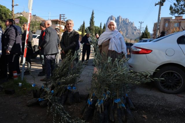 Eskişehir Büyükşehir’den üreticiye zeytin fidanı desteği