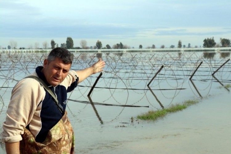 Türkiye’nin kışlık sebze üretim merkezinde seralar sular altında kaldı