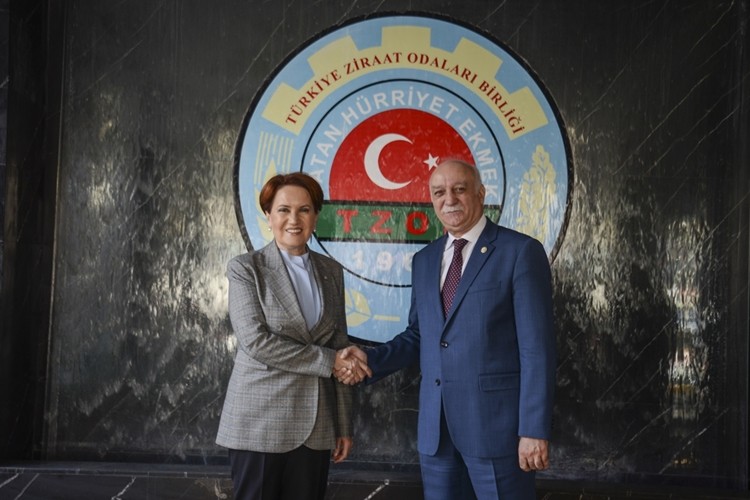 İyi Parti Genel Başkanı Akşener, TZOB’u ziyaret etti