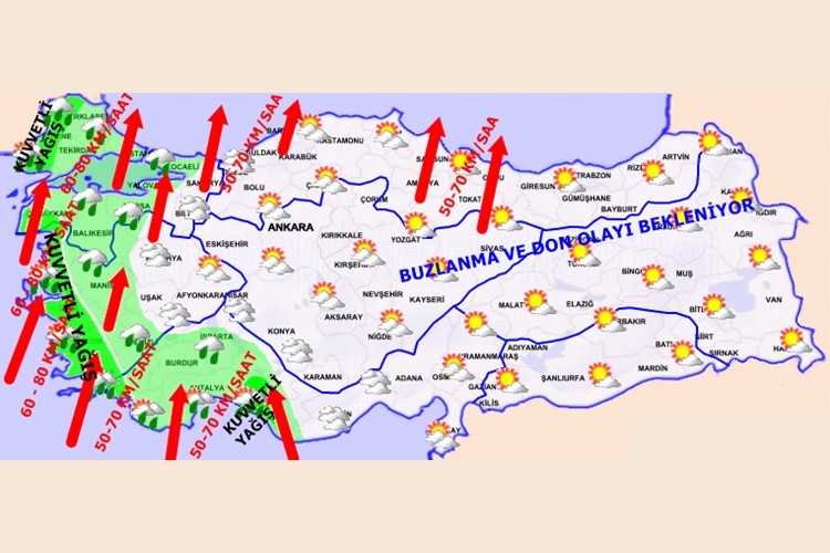 Meteoroloji'den Kritik Sağanak yağış Uyarısı