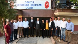 Denizli İl Tarım ve Orman Müdürlüğü Veteriner Hekimler Odası’nı Ziyaret Etti