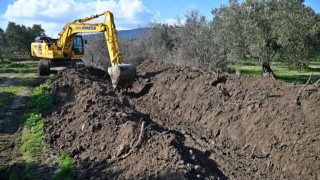 Manisa Büyükşehir, Tarım Arazilerini Korumak İçin Dere Temizliği Yaptı