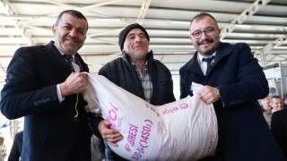 Üreticilere kompoze gübre desteği elden teslim edildi